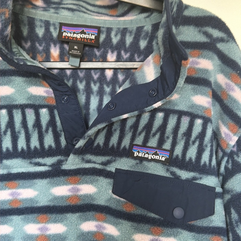 Patagonia Synchilla Retro Snap T Pullover  size XL - Picture 2 of 2